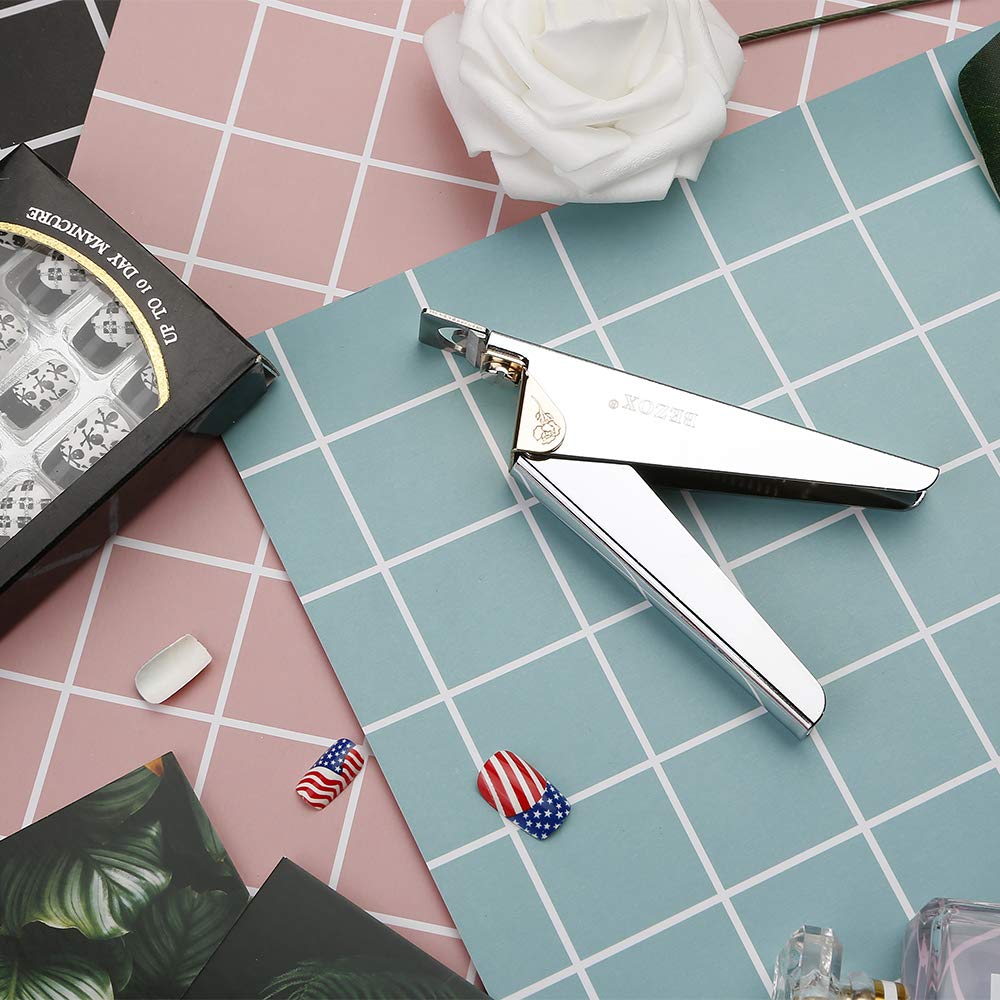 BEZOX False Nail Tool Stainless Steel Nail Art Clippers/Acrylic Nail Tips Edge Cutter