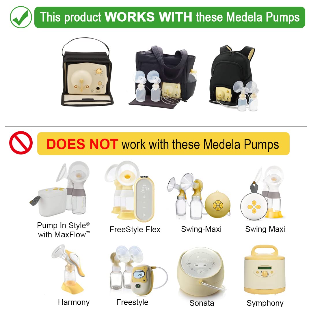 Maymom Breast Pump Kit Compatible with Medela Pump in Style Pumps; 2X Breastshields, 4 Valves, 6 Membranes, & 2 Pump-in-Style Tubing; (17 mm)