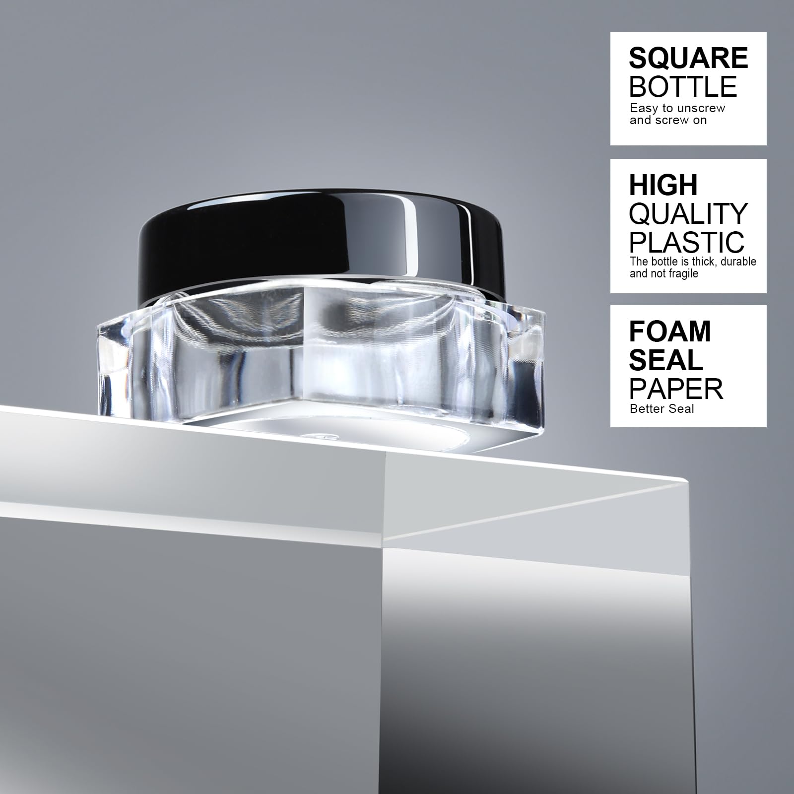 Teenitor 10pcs Small Cosmetic Containers 5Gram Makeup Containers with Lids Small Travel Containers with Lids Sample Containers for Cosmetic 5ML Essential Oil Bottles with 5 Mini Spatulas