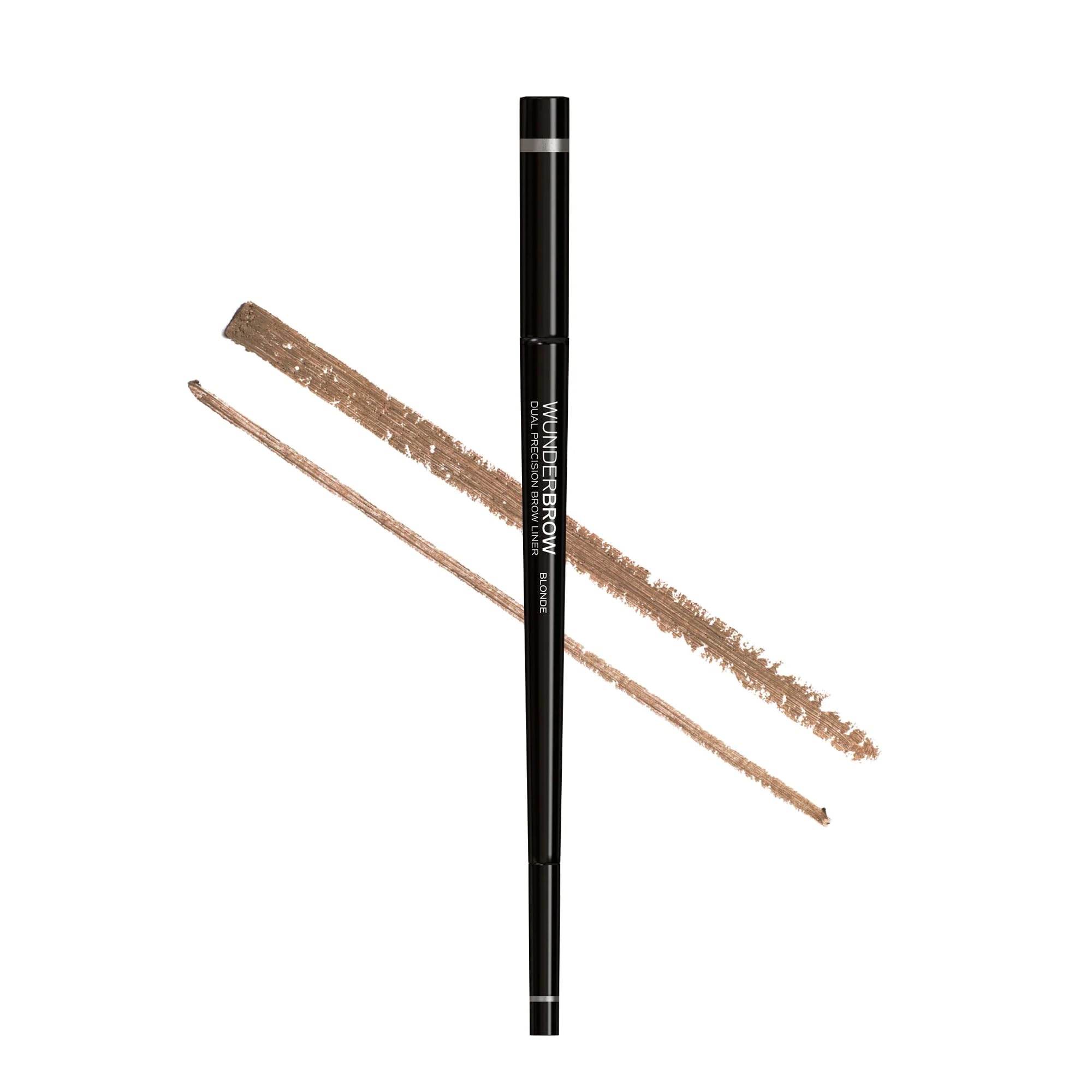 Wunder2 Dual Brow Liner Makeup Eyebrow Pencil With Angled Tip and Ultra Fine Tip Dual Precision, Blonde
