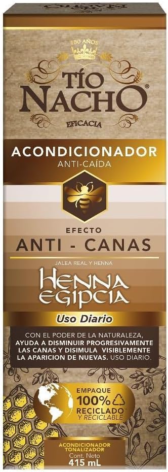 Generic Tio Nacho Efecto Anti-Canas, Acondicionador Anti-Caída con Henna Egipcia, 14.03 Fl Oz (Pack of 1)