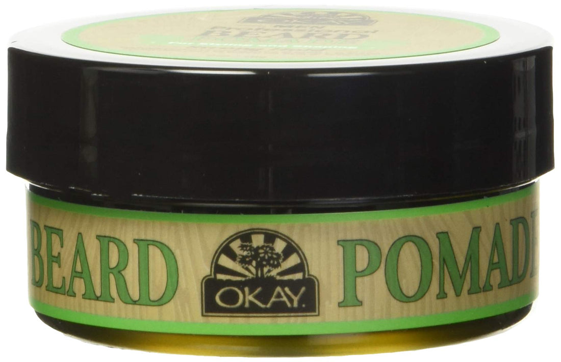 OKAY Men's Super Hold Beard Pomade, 2 Ounce