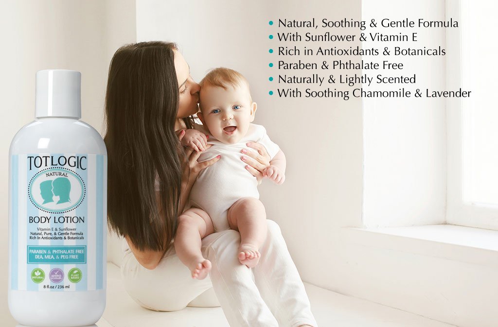 TotLogic Body Lotion- 8 fl oz,Naturally Scented & Phthalate Free