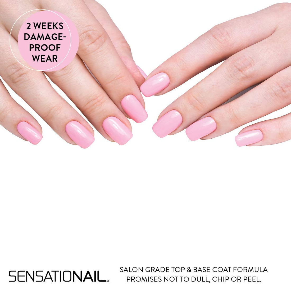 SensatioNail Base and Top Coat Gel Polish Refill Kit - Includes Gel Primer, Black, 0.37 Fl Oz