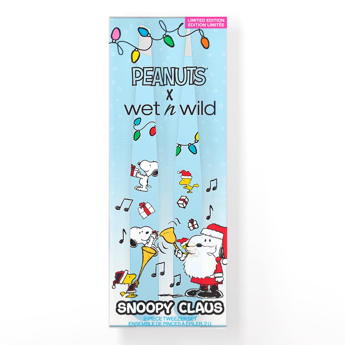 wet n wild Peanut Collection Snoopy Claus 2-Piece Tweezer Set