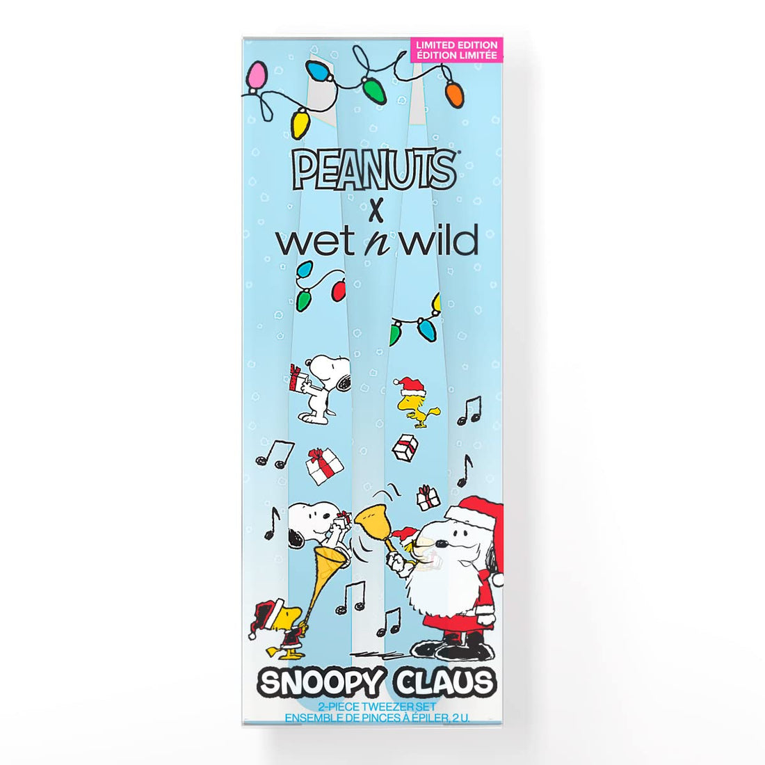 wet n wild Peanut Collection Snoopy Claus 2-Piece Tweezer Set