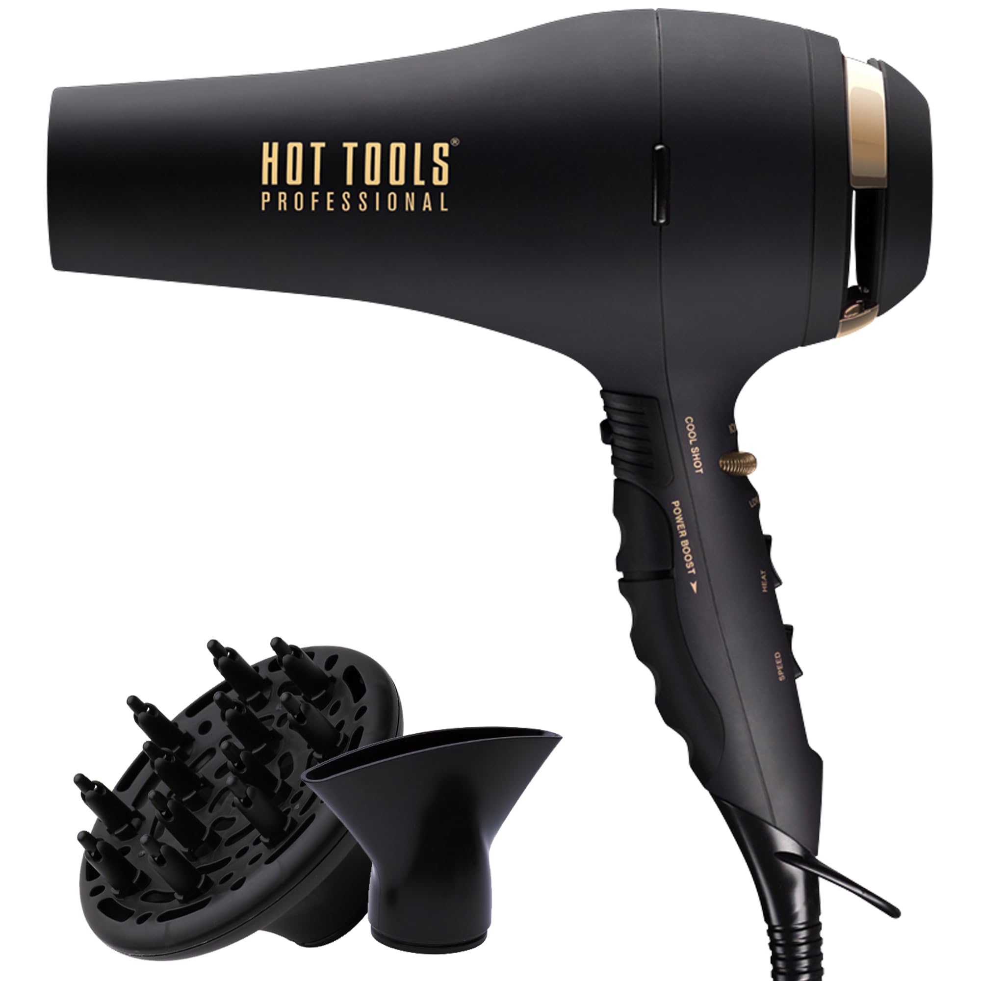 Hot Tools HOT TOOLS Professional 1875W Black Gold Turbo Ionic Dryer