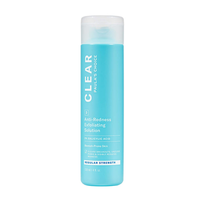 Paula's Choice CLEAR Regular Strength Anti-Redness Exfoliating Solution with 2% BHA Salicylic Acid for Moderate Acne - 4 oz by Paula's Choice