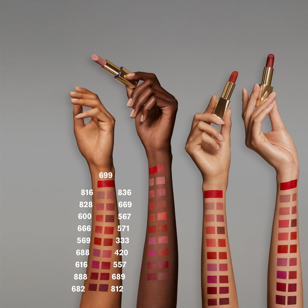 Estée Lauder Pure Color Long-Lasting Matte Lipstick for Women with Matte Finish | Plumping & Nourishing, 0.12 Ounce, 816 Suit Up