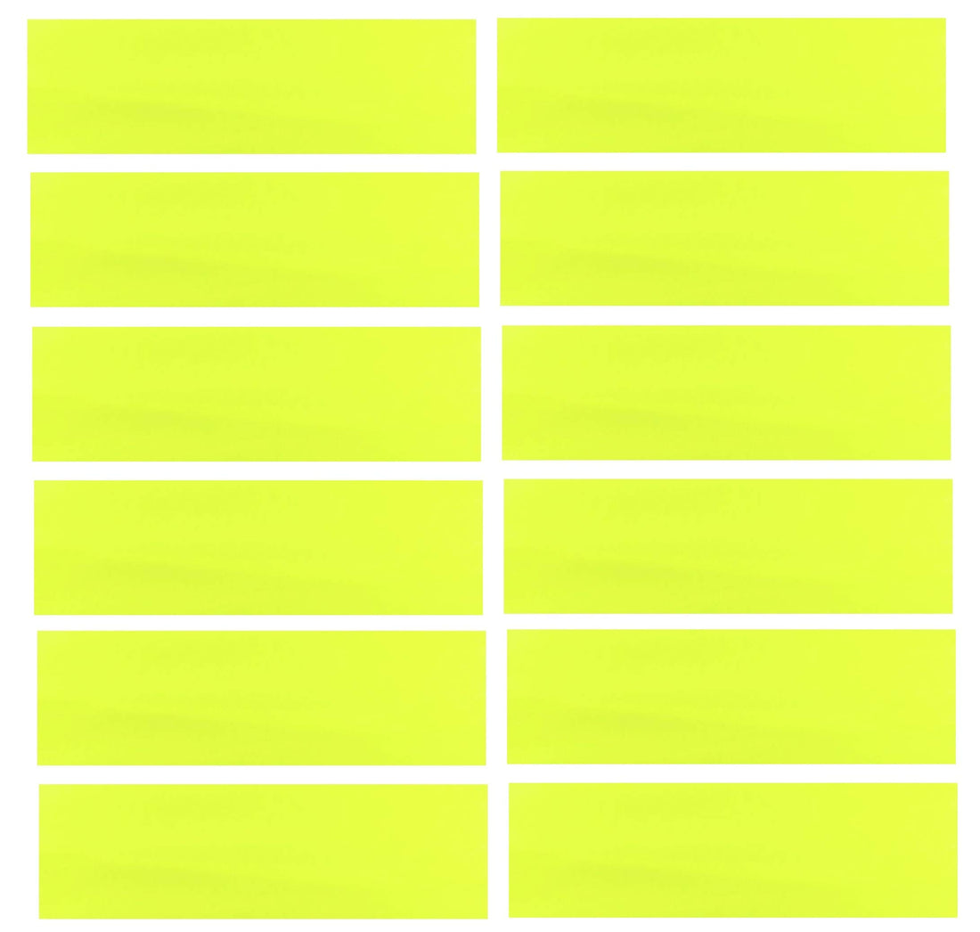 Kenz Laurenz Soft and Stretchy Elastic Cotton Headbands, (Pack of 12) - Neon Yellow