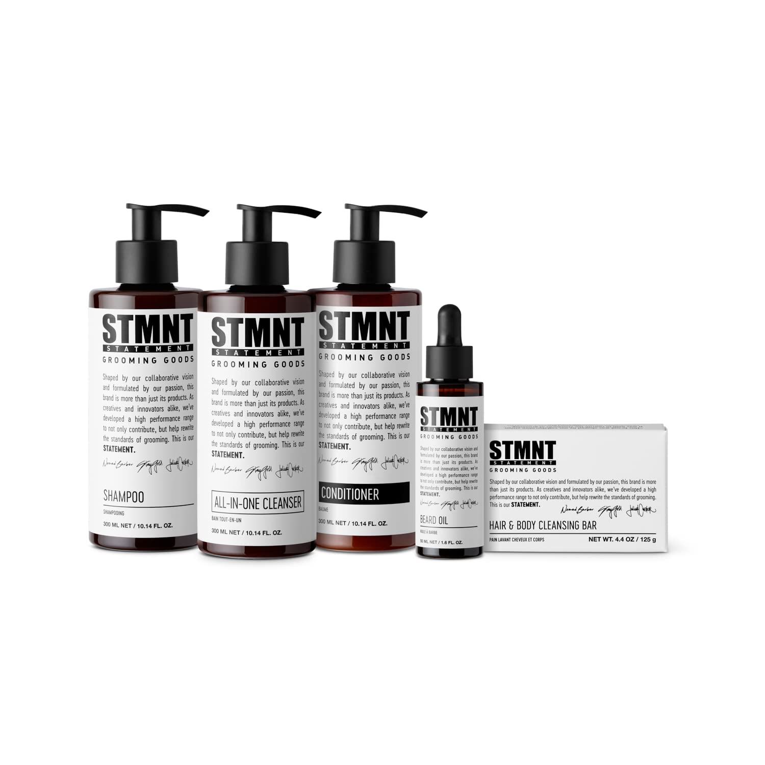 STMNT Grooming Goods Conditioner, 22.8 oz | Softens Hair | Restores Shine | Moisturizing Formula w/ Activated Charcoal & Menthol | All Hair Types