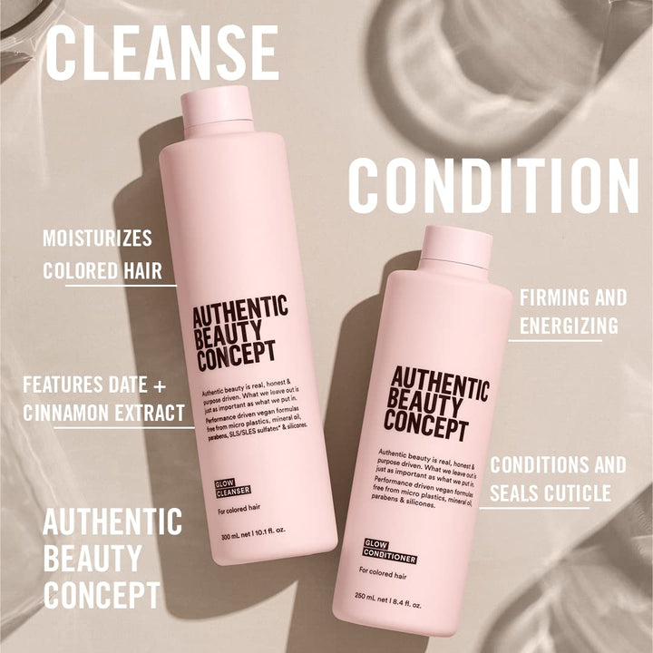 Authentic Beauty Concept Glow Conditioner | Color Treated Hair | Hydrates Color-Treated Hair | Vegan & Cruelty-free | Silicone-free | 33.8 fl. oz.