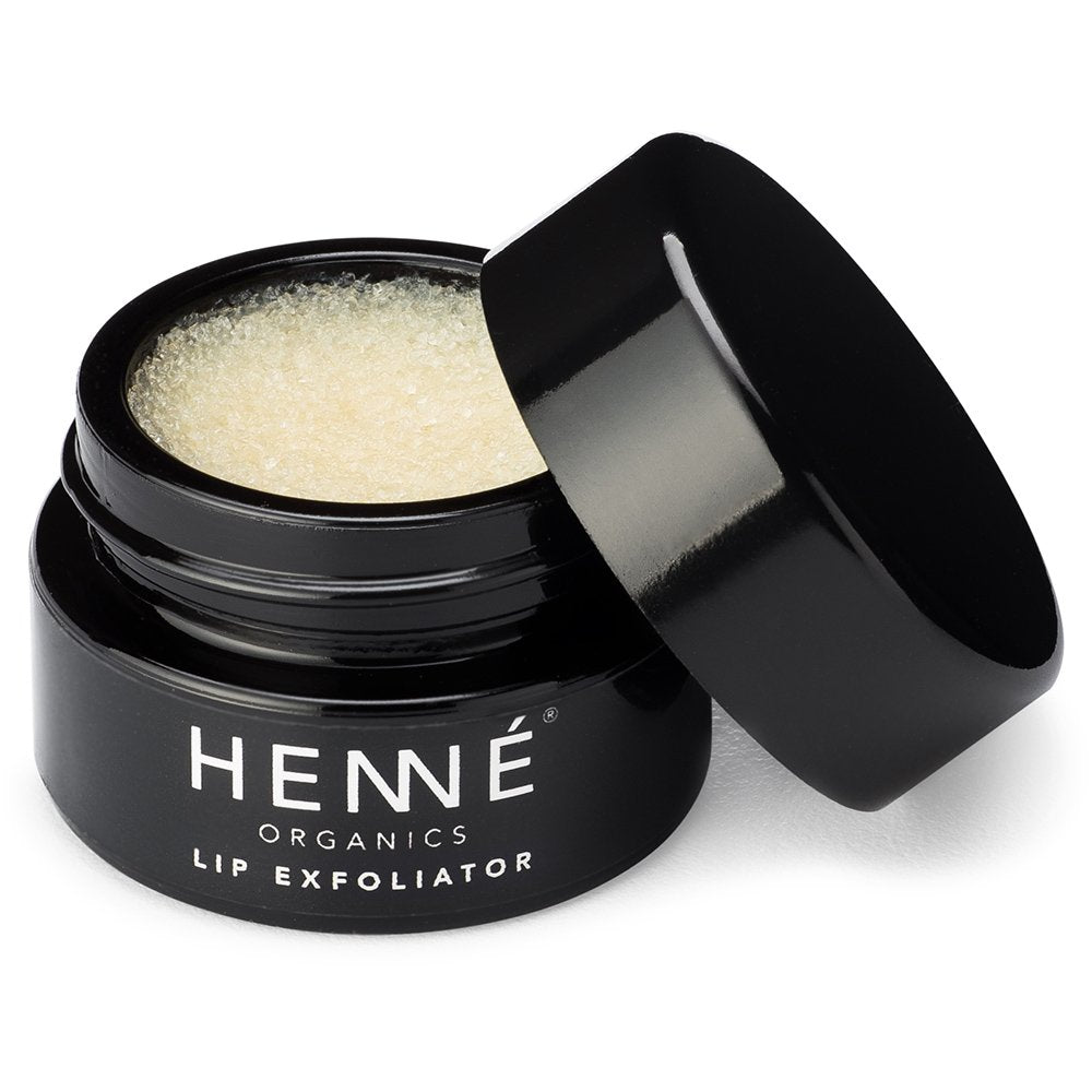 Henn Organics Luxury Lip Exfoliator Scrub - All Natural USDA Certified Organic Cruelty-Free - Lush Sugar Polish Anti-Aging Lip Repair Treatment - LAVENDER MINT