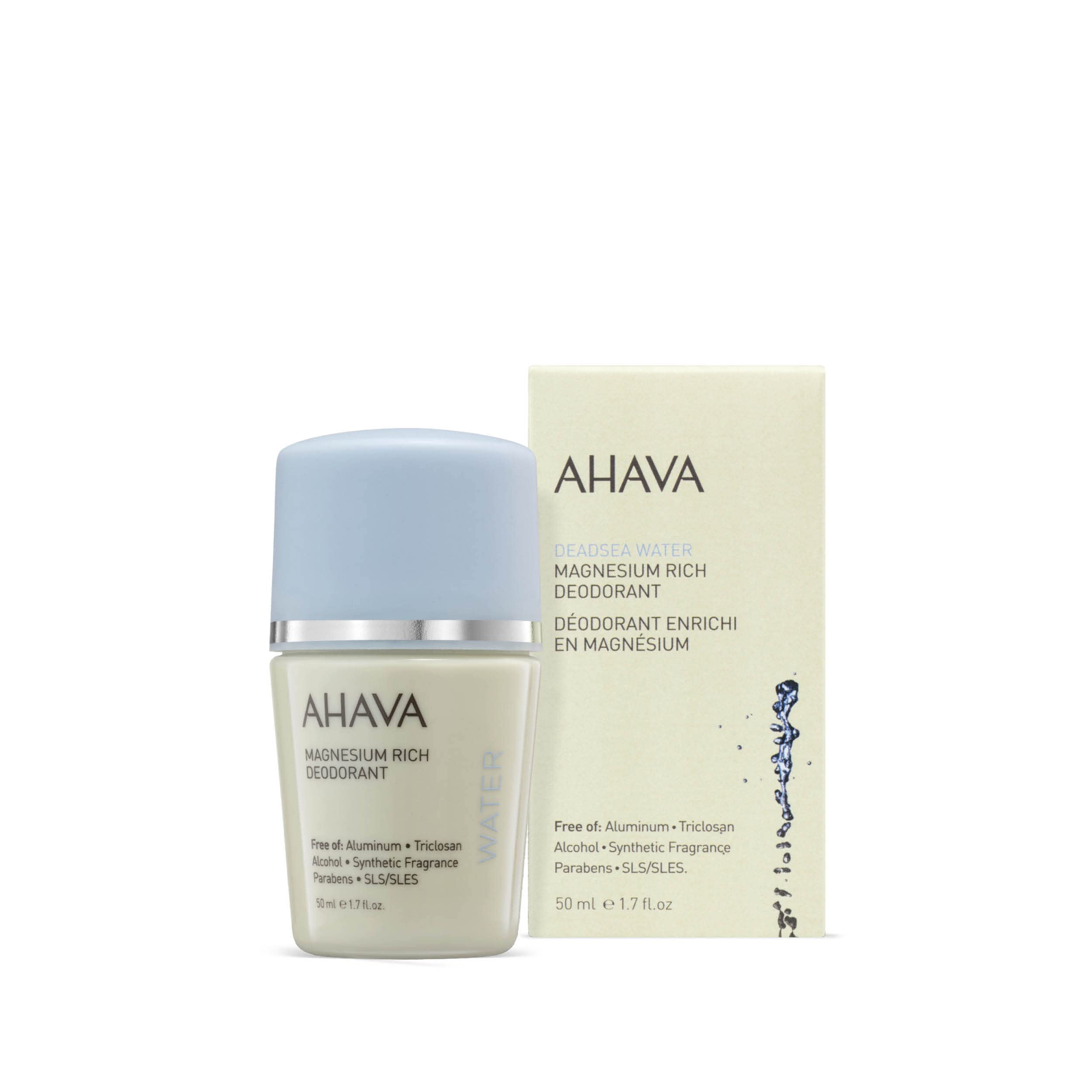 AHAVA Dead Sea Mineral Deodorant 50ml for Women, off-white, 50 ml