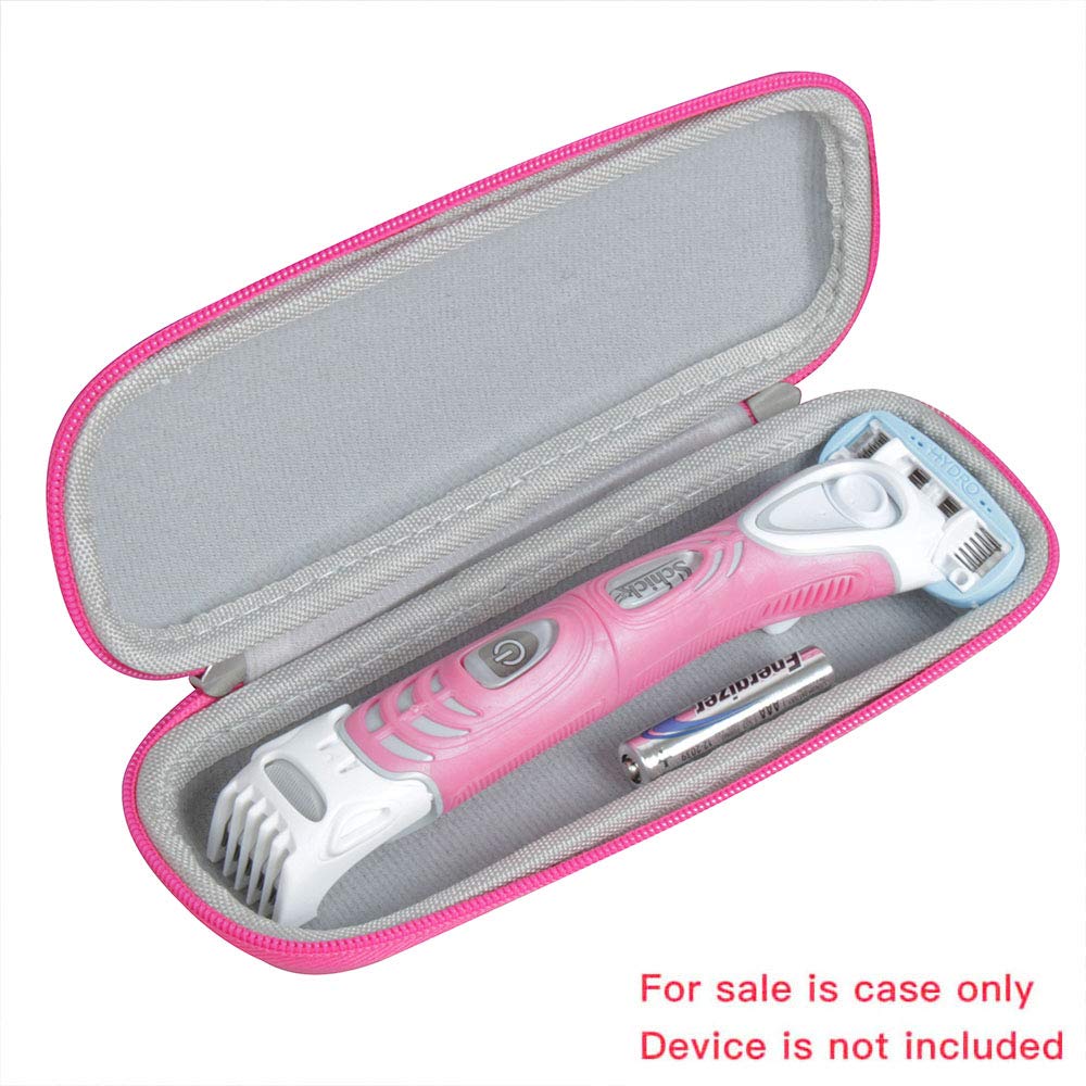 Hermitshell Hard EVA Protective Travel Case Carrying Pink Fits Schick Hydro Silk TrimStyle Moisturizing Razor Women Bikini Trimmer