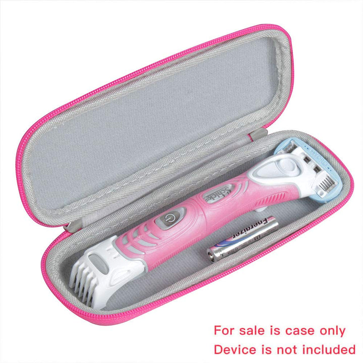 Hermitshell Hard EVA Protective Travel Case Carrying Pink Fits Schick Hydro Silk TrimStyle Moisturizing Razor Women Bikini Trimmer