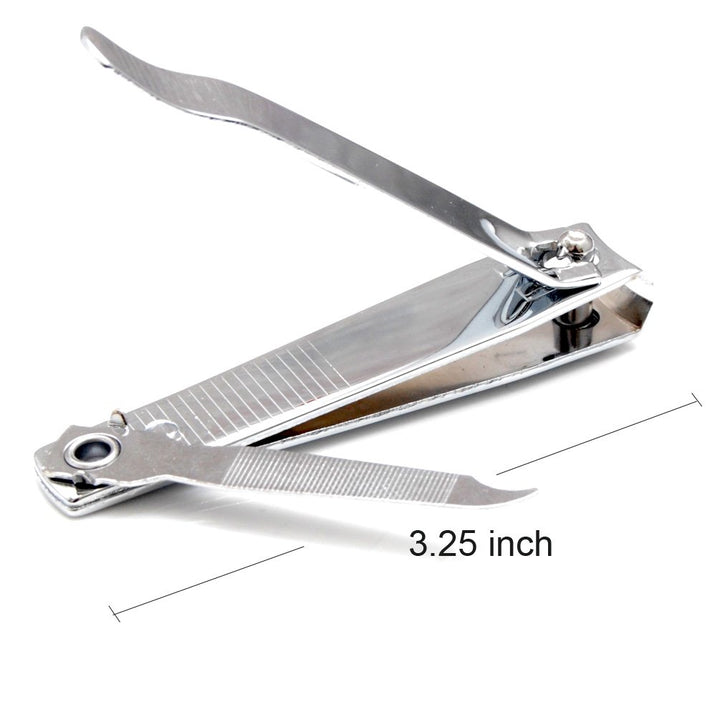 Luxxii (3 Pack) Sharp Sturdy Nail Clippers Set with Nail File Toenail & Fingernail Clippers Nail Cutter Clipper Gift Set for Men and Women (A)