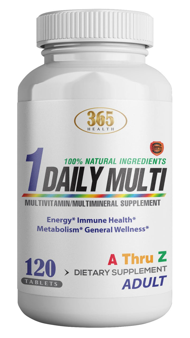 Multivitamin, Multimineral Supplement w/Antioxidants, Zinc, Vitamin D3 & B Vitamins, Gluten Free, Non-GMO Ingredients - (120 Count) 365 Health