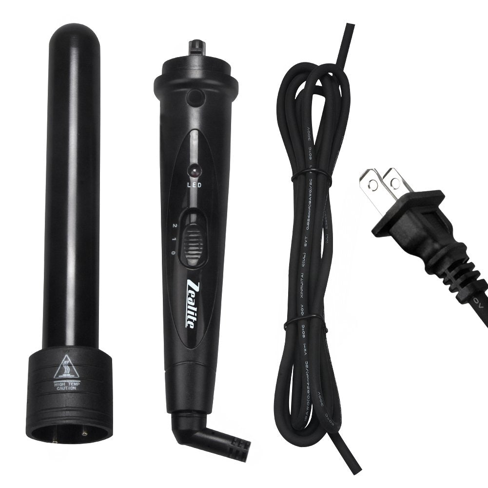 Curling Iron Set, Zealite 3 in 1 Hair Curling Wand Hair Styling Tools Kit for Hair Curler Wand Sizes 09-18/18-25/25 mm Ceramic Barrels + Heat Resistant Glove