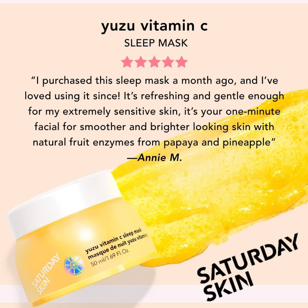 Saturday Skin yuzu vitamin c SLEEP MASK