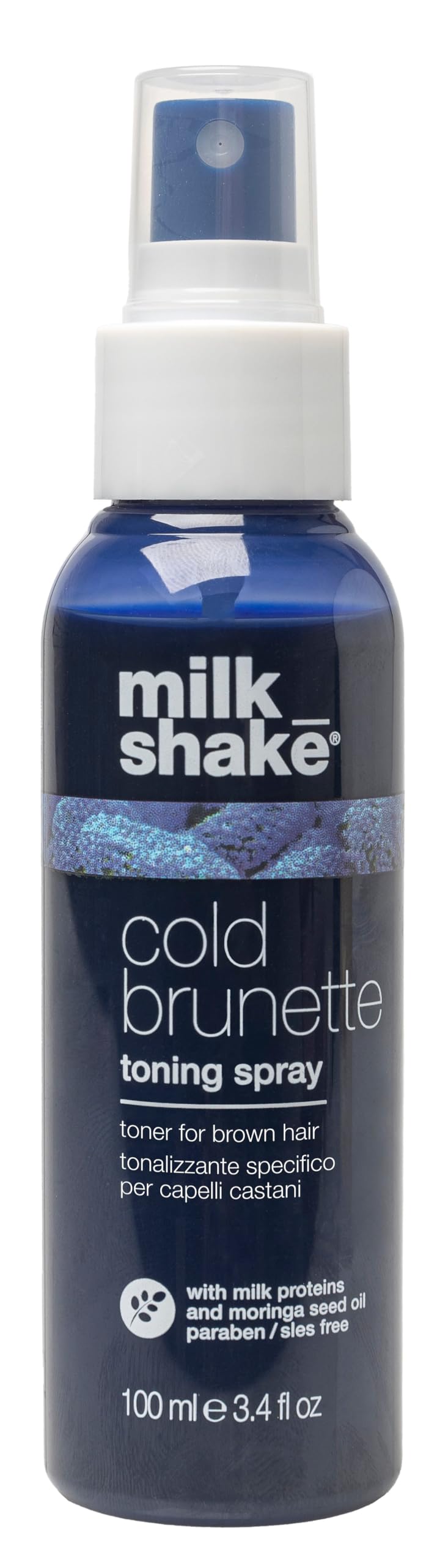 milk_shake Cold Brunette Toning Spray - Brown Hair Blue Pigment Spray | Counteracts Warm Red Orangey Tones | Strengthens and Hydrates | 3.4 fl oz (100 ml)
