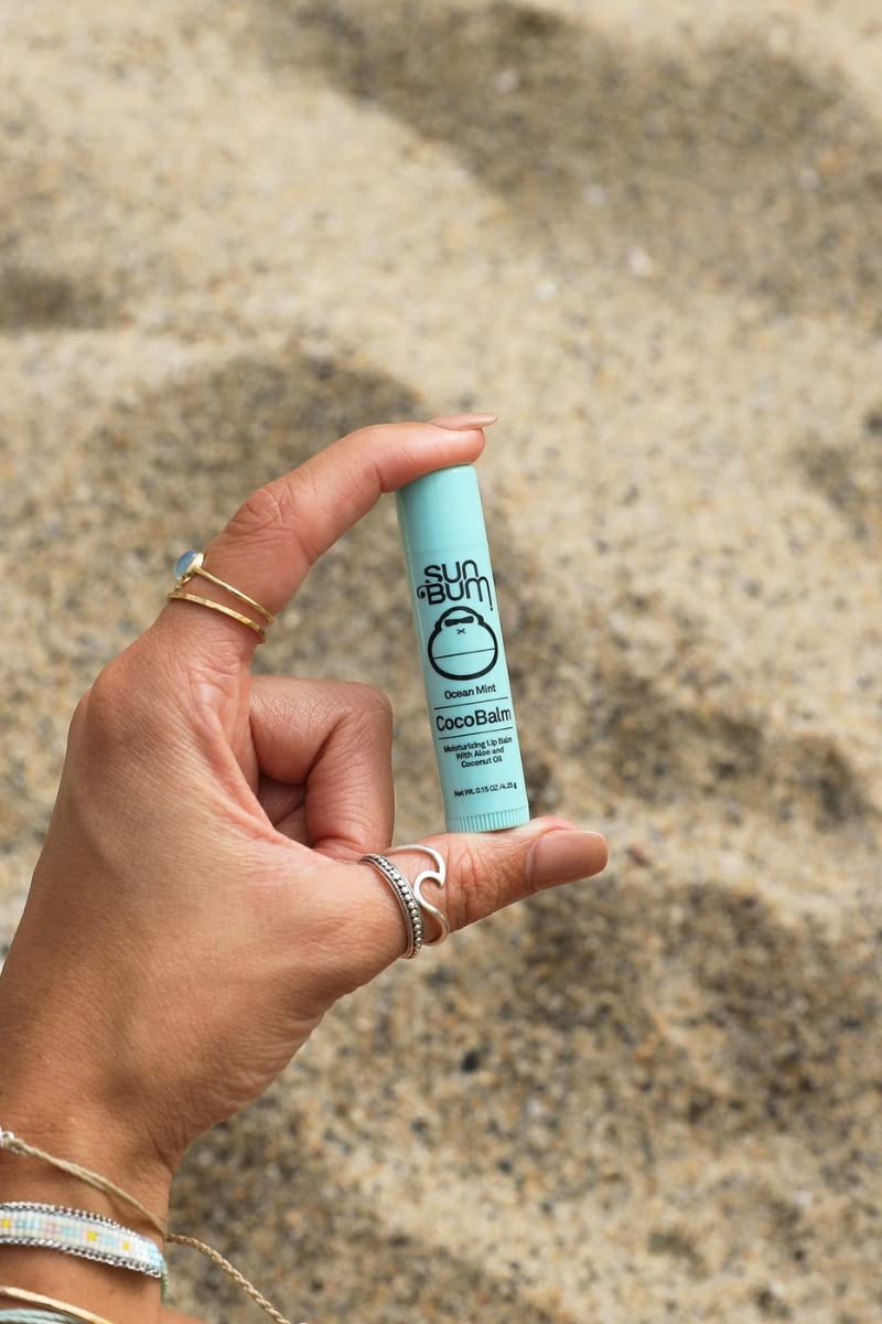 Sun Bum Ocean Mint Cocobalm | Hydrating Lip Balm with Aloe | Hypoallergenic, Paraben Free, Silicone Free,| 0.15oz Stick