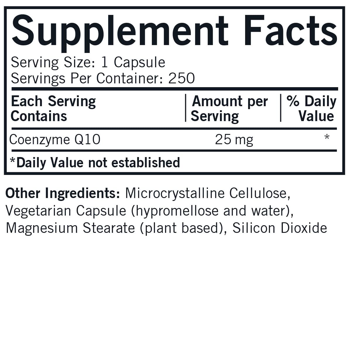 Kirkman Coenzyme Q10-25 mg - 250 Capsules
