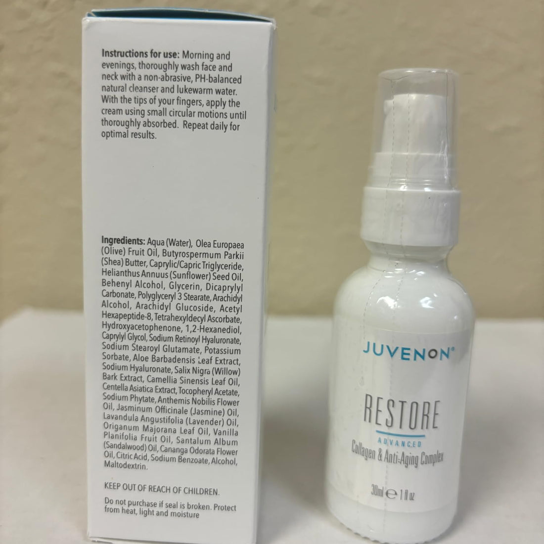 Juvenon Restore Advanced Collagen and Anti-Aging Complex, Premium Skincare Beauty Products for Fine Lines and Wrinkles