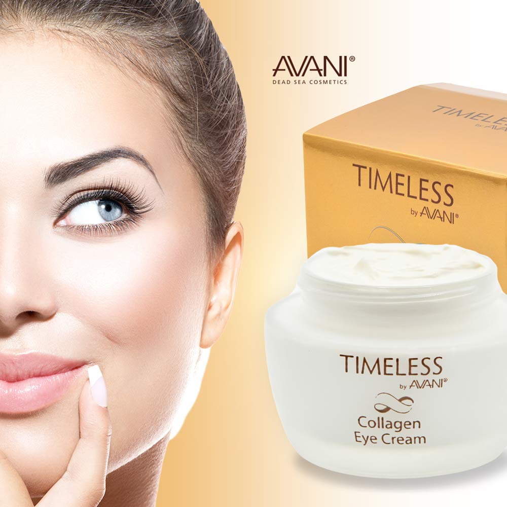 Timeless by AVANI Collagen Eye CreamTimeless By AVANI Dead Sea Cosmetics Collagen Eye Cream ââ‚¬â€œ Anti-Aging, Antioxidant ââ‚¬â€œ For Wrinkles, Puffiness, Fine Lines ââ‚¬â€œ 1.7 Fl. Oz.