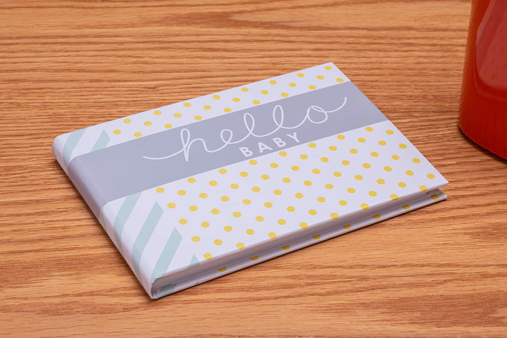 Malden International Designs Hello Baby Photo Album, 40-4x6, White
