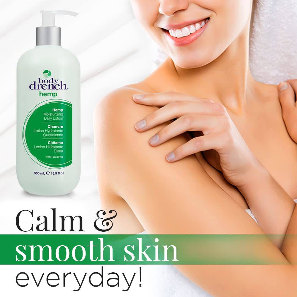 Body Drench hemp Moisturizing Lotion, 16.9 Ounce
