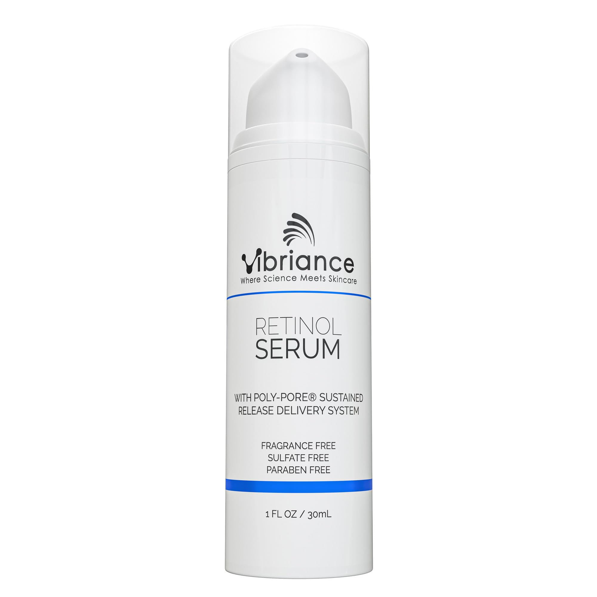 Vibriance Retinol Serum for Face - Reduces Appearance of Deep Wrinkles and Large Pores, Enhances Tone, Improves Complexion - Sensitive, Mature Skin Night Cream - 1 fl oz