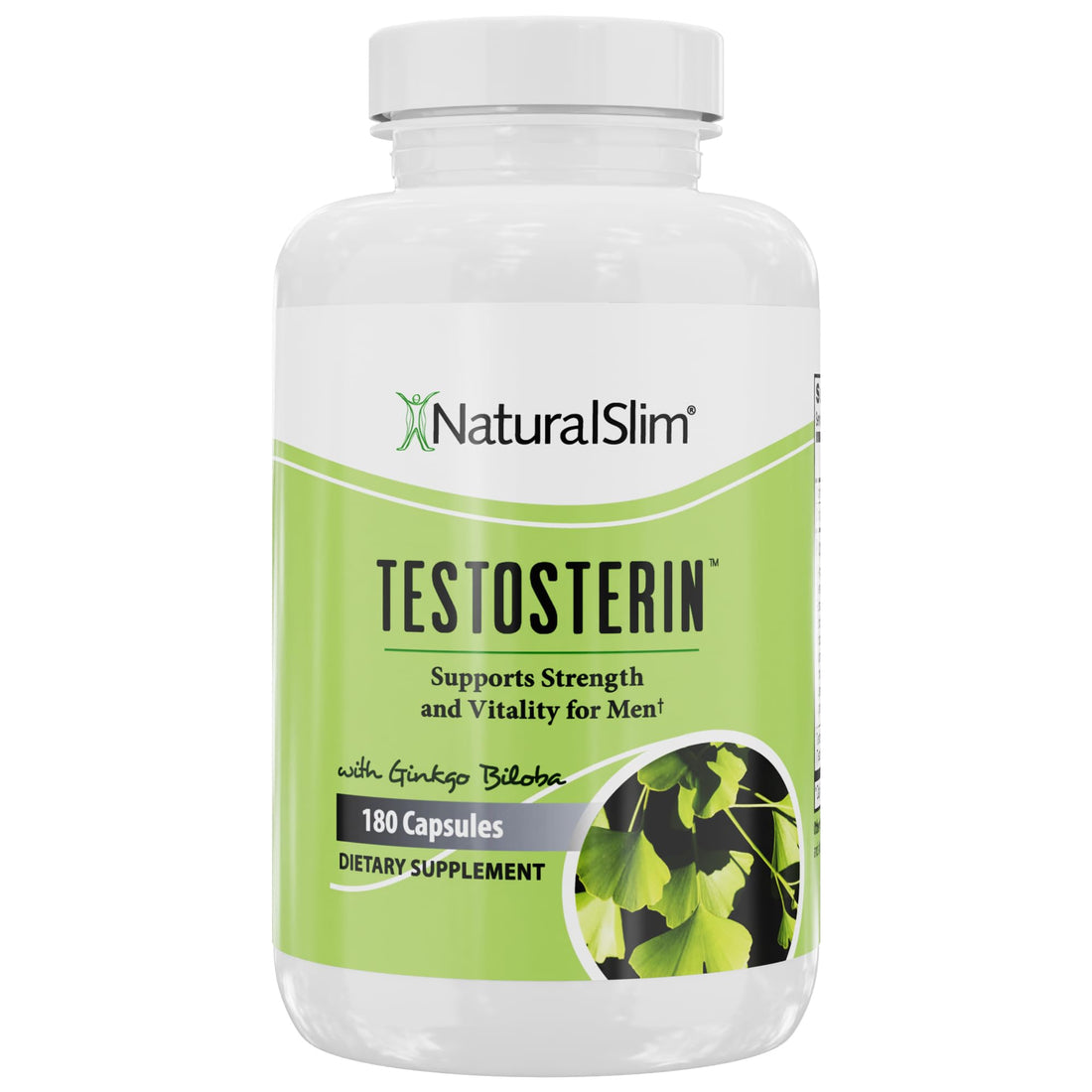 NaturalSlim Testosterin Mens Multivitamins Testosterone Booster - Testosterone Supplement with Vitamin B3, Zinc, Proprietary Blend & Testofen for Muscle Support, Stamina & Metabolism - 180 Capsules
