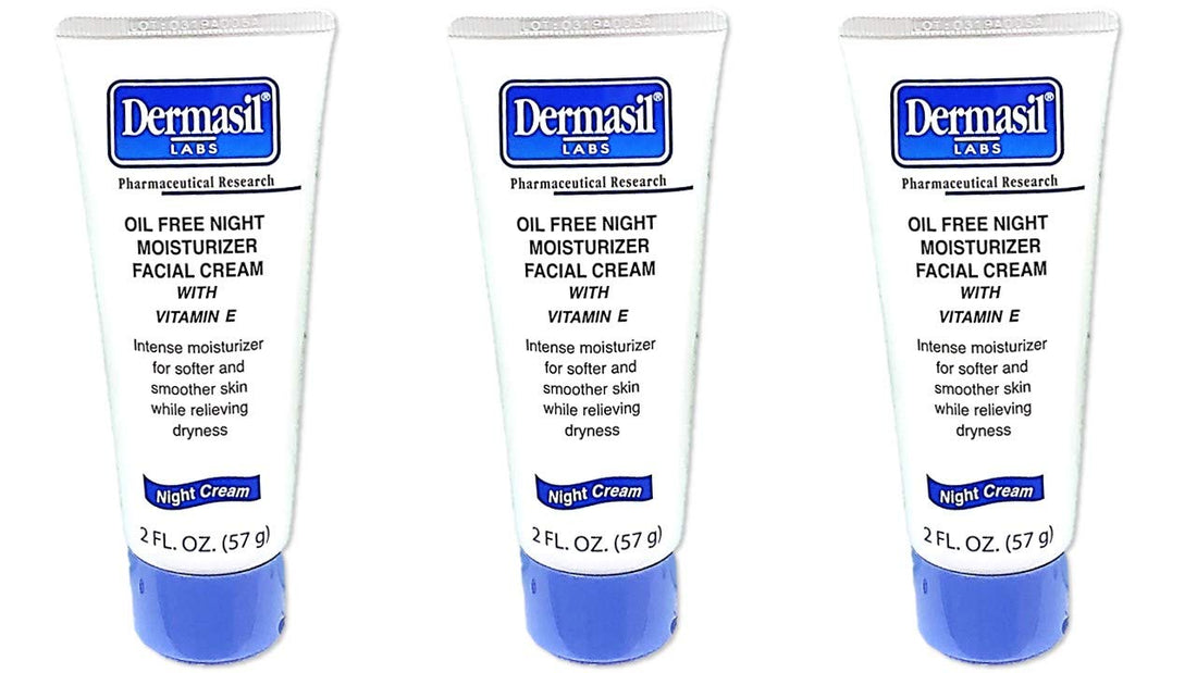 Dermasil Labs Oil Free Night Moisturizer Facial Cream 2 Fl Oz. by Dermasil