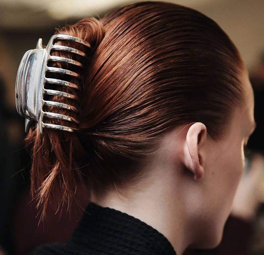 Fodattm Silver: Girls Fashion Vintage Alloy Hair Jaw Clips Hair Clamp Large Punk Hairpins Hair Claw Women Hair Updo Grip Bath Accessories For Thick Hair (Silver)