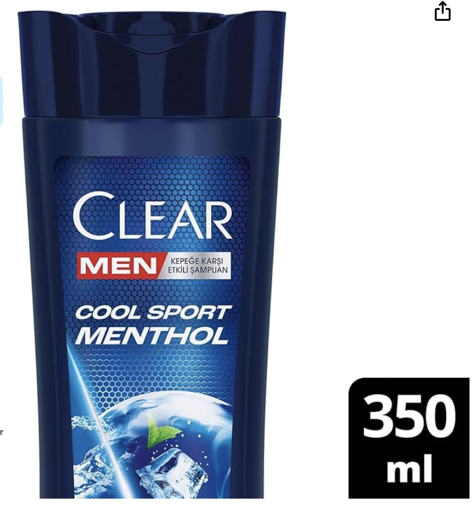 Generic NEW Clear Men Anti-Dandruff Shampoo Cool Sport Menthol Refreshing Menthol Effect 350 ml