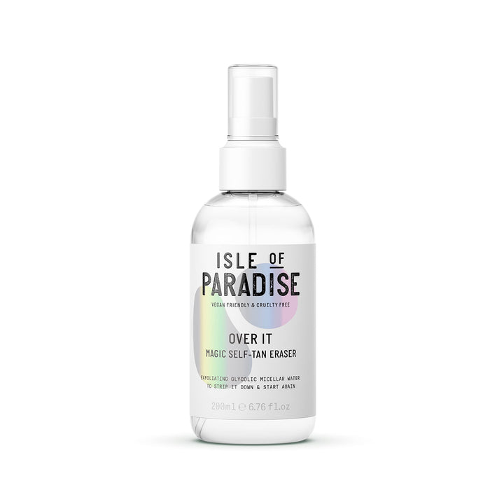 Isle of Paradise Over It Magic Self Tan Eraser - Vegan, Cruelty Free Exfoliating Glycolic Micellar Water, 200ml