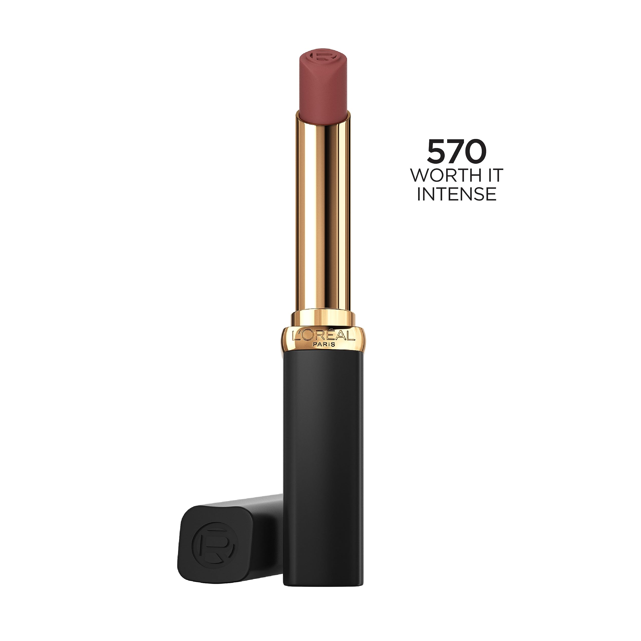 L'Oreal Paris Colour Riche Intense Volume Matte Lipstick, Lip Makeup Infused with Hyaluronic Acid for up to 16HR Wear, Worth It Intense, 0.06 Oz
