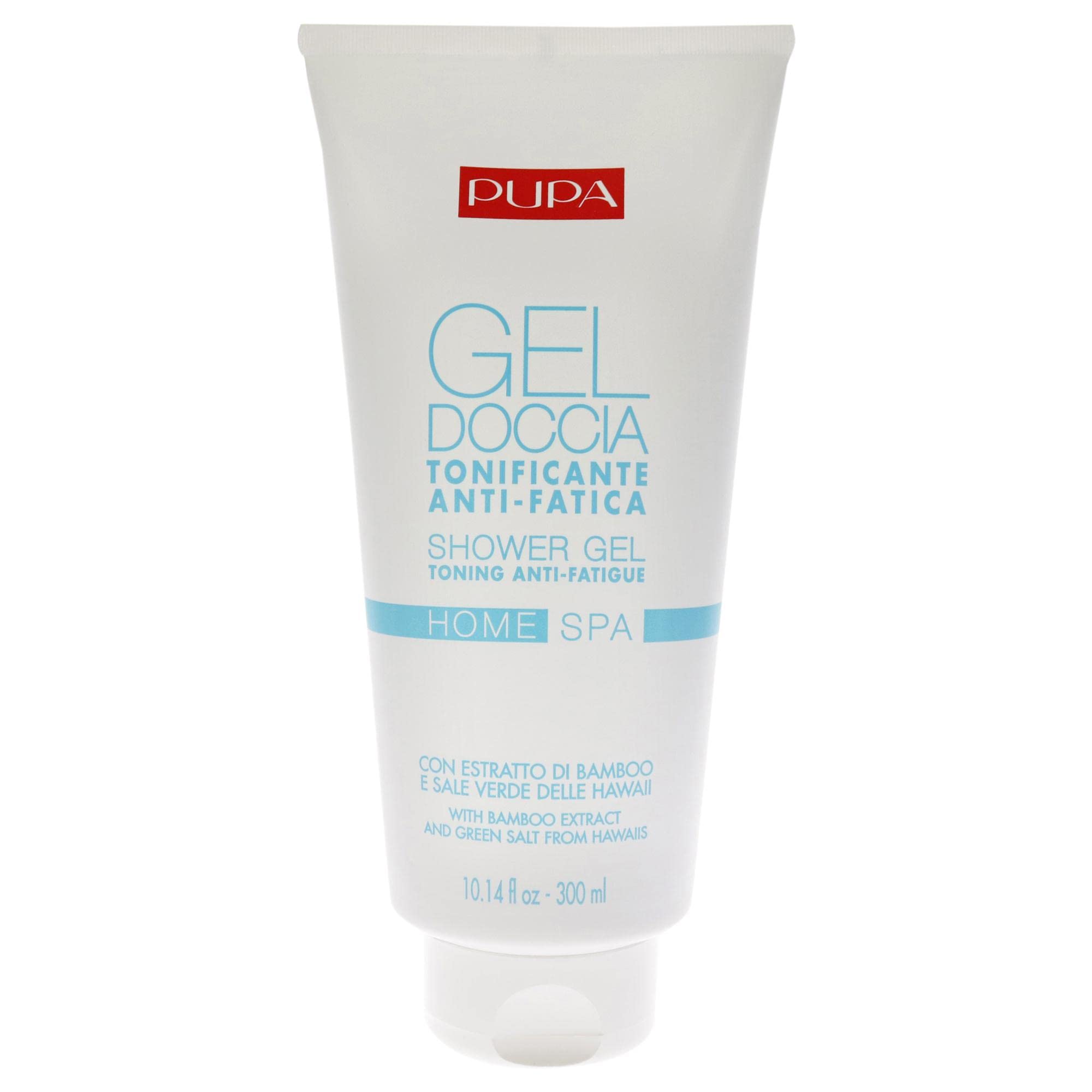 Pupa Milano Home Spa Refreshing Rebalancing Gel - A Gentle Cleanser - Soft And Beautifully Scented - For Toning and Revitalizing - Release The Scents Of Aromatherapy Oils - Bamboo Extract - 10.14 Oz