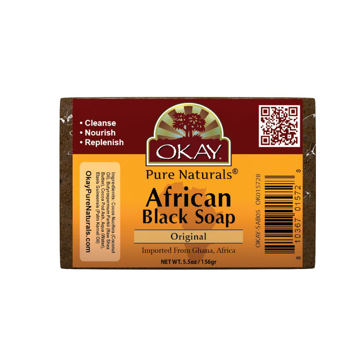 Okay African Soap, Black, 5.5 Ounce