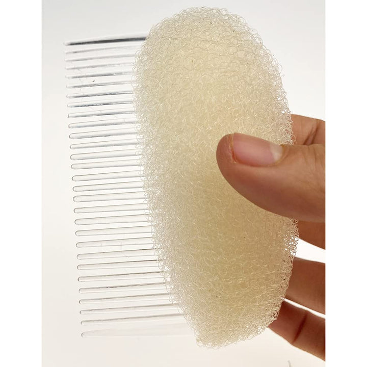 VASANA 2PCS Women Lady Girls Soft Sponge Foam Hair Base Inserts Bump Up Hair Pads Stick Bun Maker Hair Styling Clip Hair Comb Braid Tool Hair Styling Accessories Brown: Brown