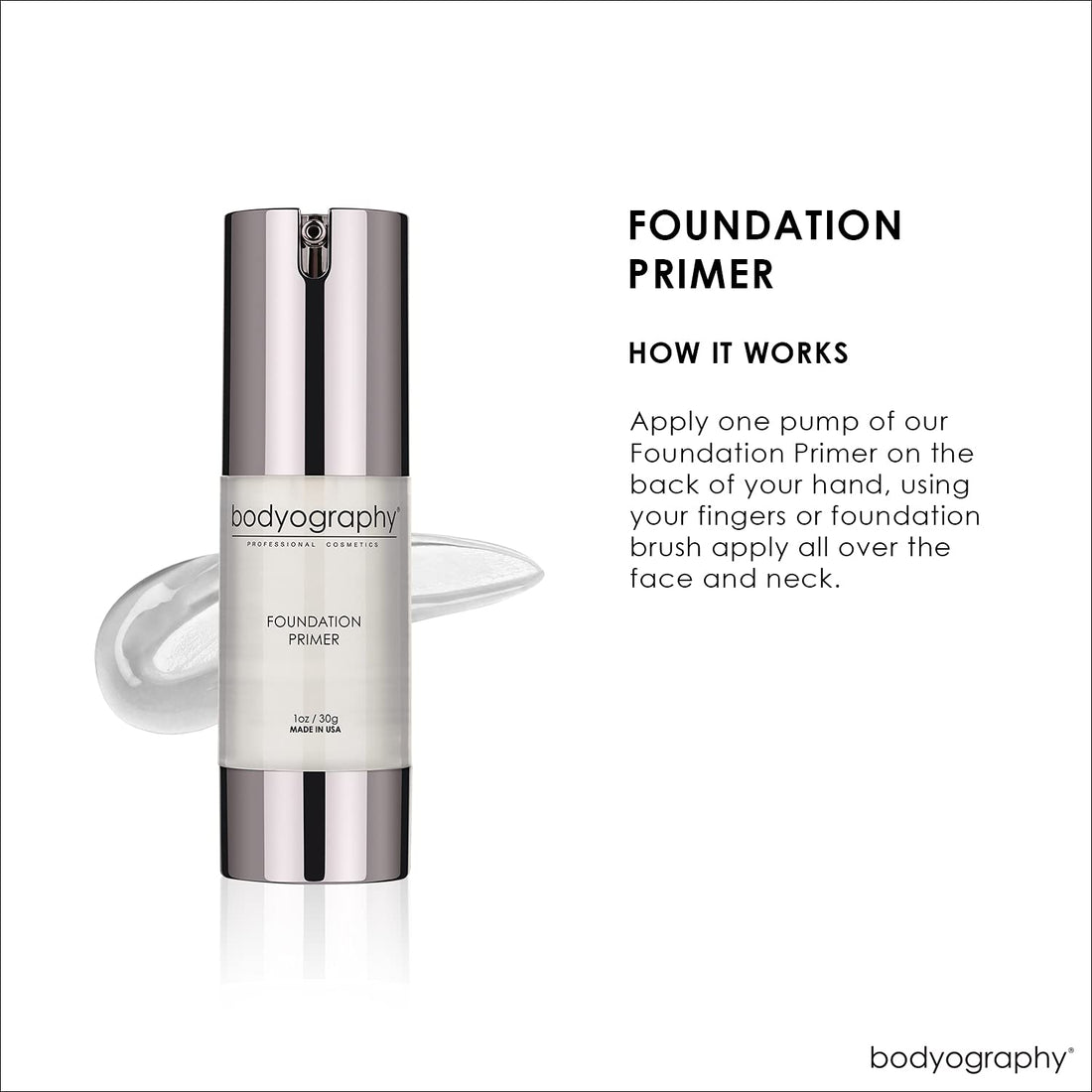 Bodyography Foundation Primer, Clear, 0.4 Ounce