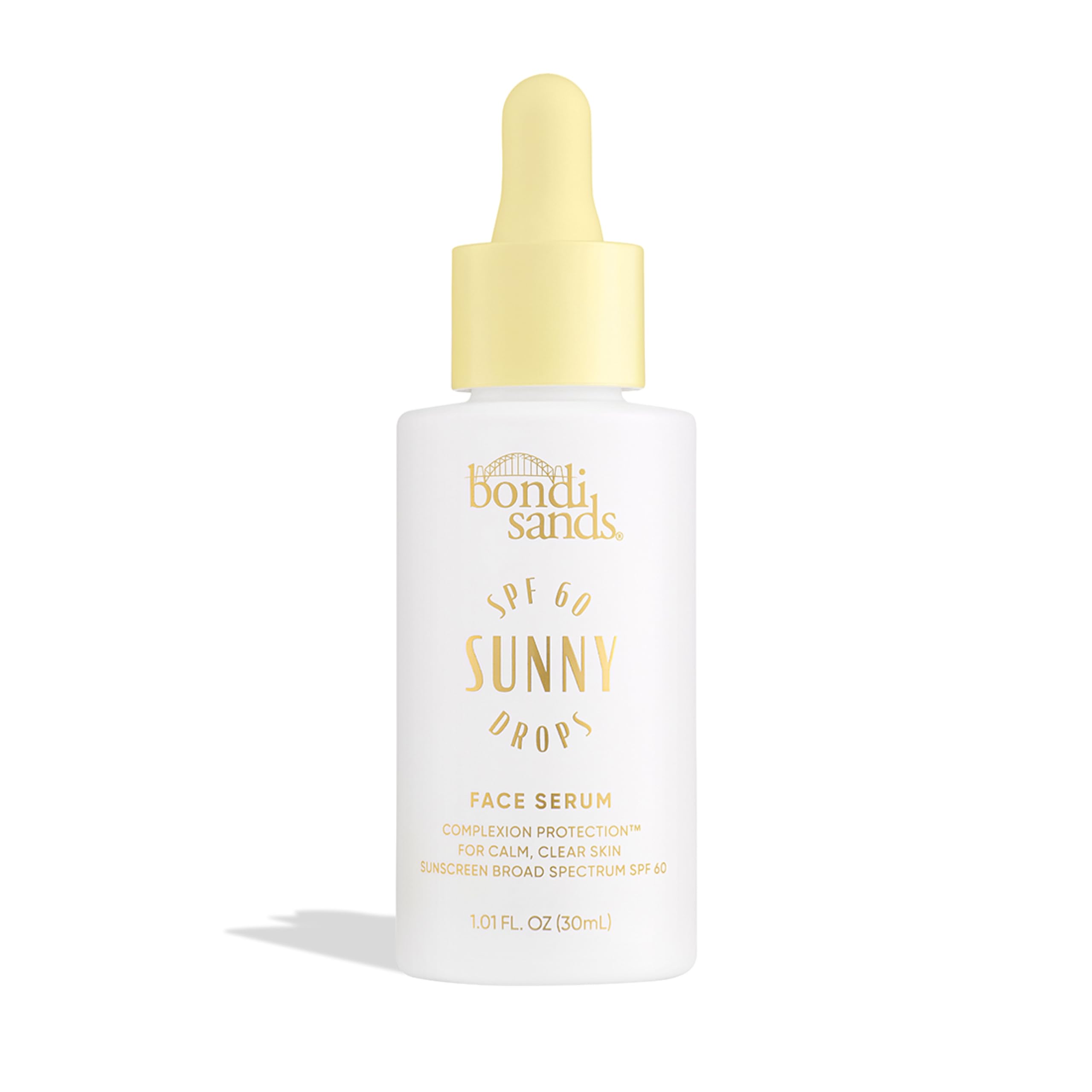 Bondi Sands Sunny Drops SPF 60 Face Serum, Hydrating + Nourishing Broad Spectrum Sunscreen, Lightweight, Silky-Smooth Finish, Oil-Free, 1.01 Fl Oz