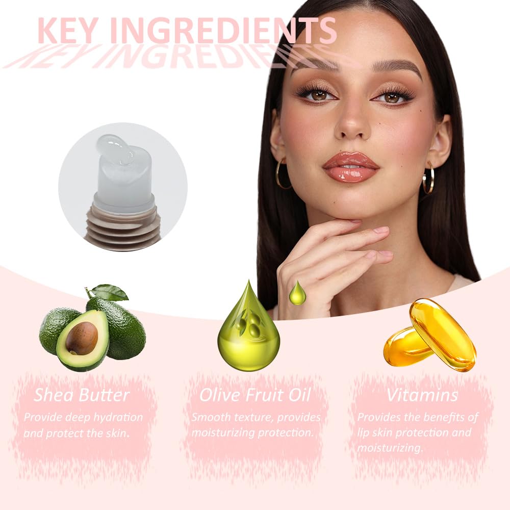 Aaiffey 2Pcs Tinted Lip Balm Set,Long-Lasting Moisturizing Lip Butter Balm for Dry Lips Care,Non-Sticky Lip Gloss Naturium Lip Balm for Soothes Softens Lip Repair(#01+#03)