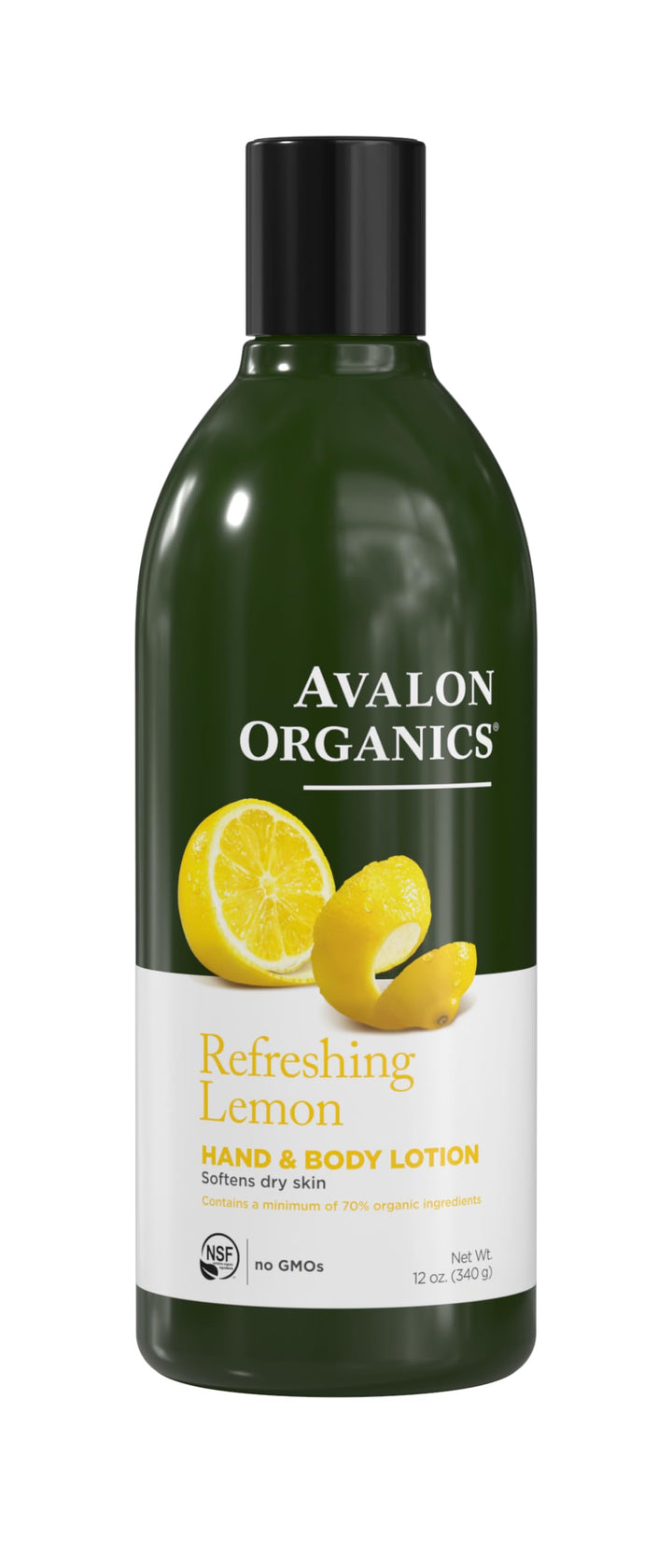 Avalon Organics Hand & Body Lotion, Refreshing Lemon, 12 Oz