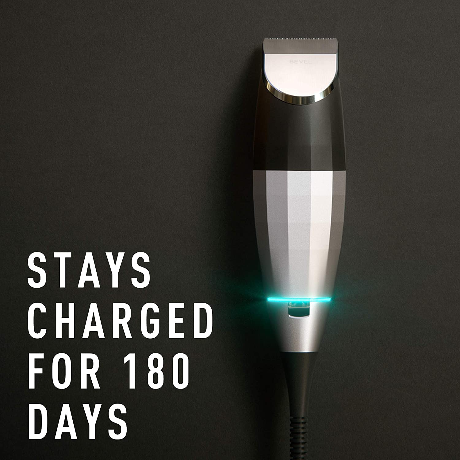 Bevel Trimmer,Cordless,Rechargeable,Tool-Free Zero Gap Dial,High Power,4+ Hour Battery Life,6 Month Standby, Men