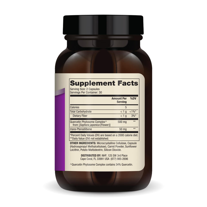 Dr. Mercola Quercetin and Pterostilbene Advanced, 30 Servings (60 Capsules), Non GMO, Gluten Free, Soy Free