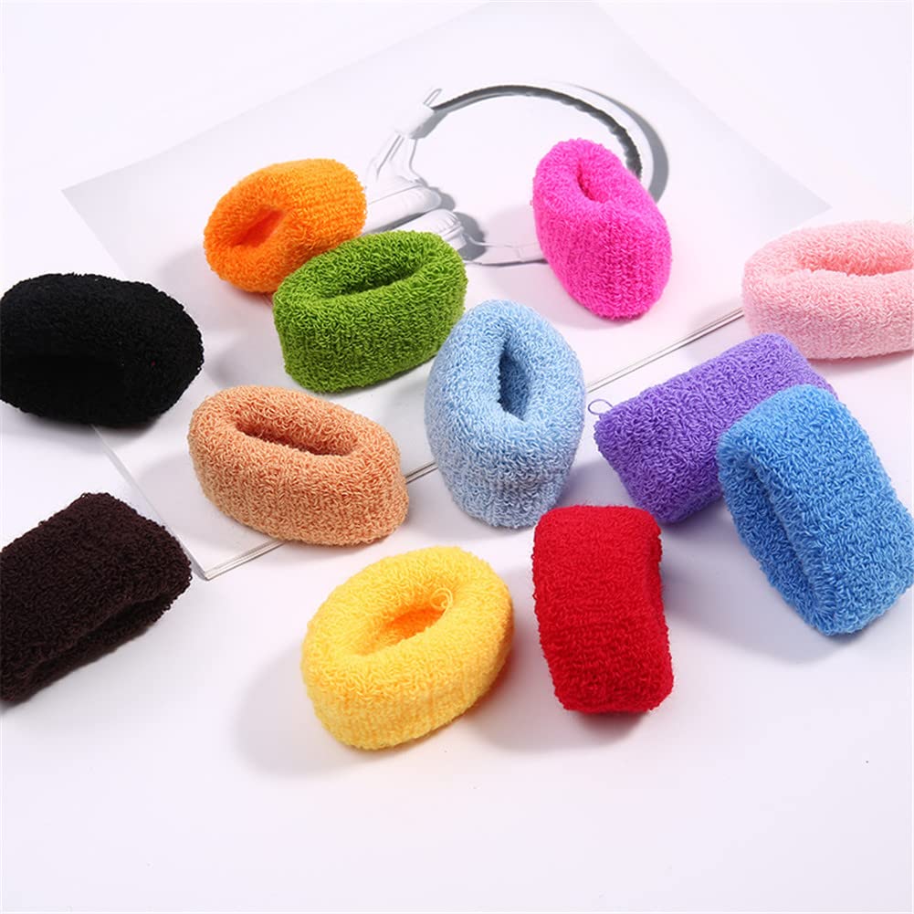 LOVEF 12 Pcs Women Elastic Hair Band Rope Scrunchie Ponytail Holder Assorted Color