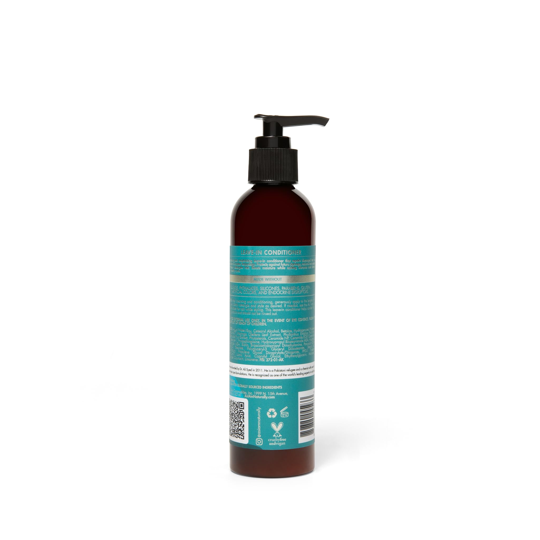 As I Am Bond Leave-In Conditioner - 8 fl oz with ceramides, amla, and moringa for strengthening and repairing hair.