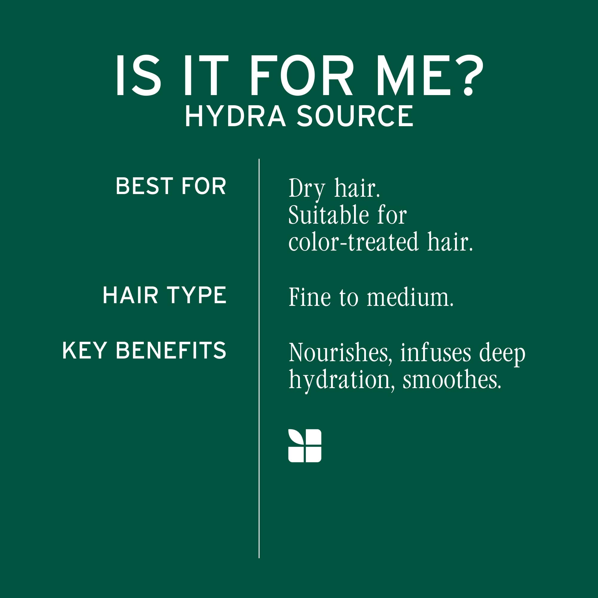 Biolage Hydra Source Deep Treatment Mask - Nourishes & Smooths, For Dry Hair, Infused with Micro-Filtered Aloe Vera & Fermented Hyaluronic Acid, Vegan & Paraben-Free, 3.3 Fl Oz, Packaging may vary
